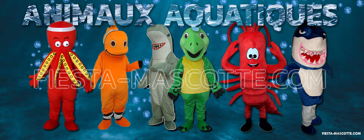 Aquatic animal mascot Aquatic animal mascot